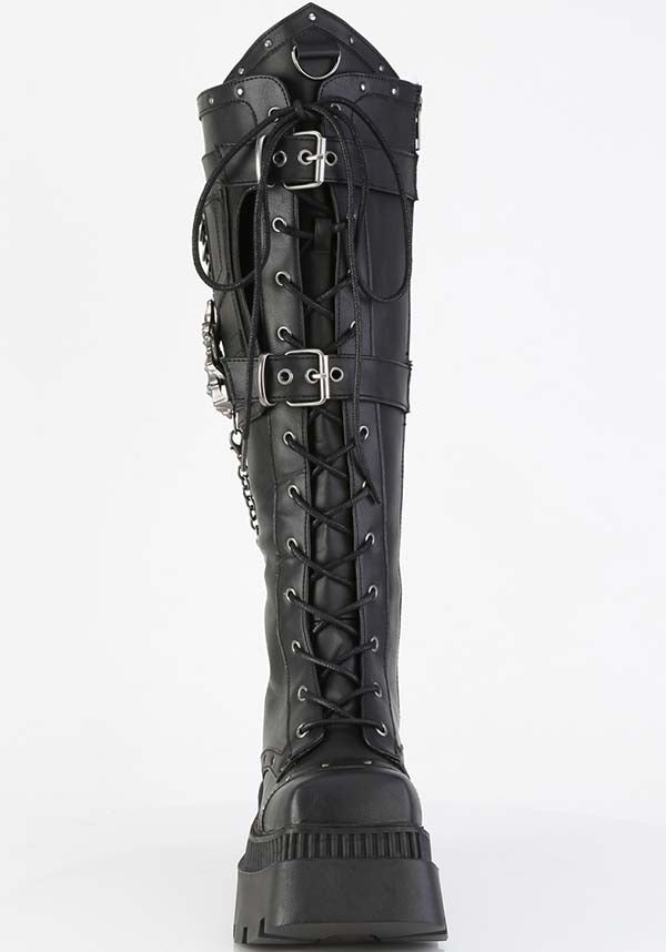 Wrath-205 [Black] | PLATFORM BOOTS [IN STOCK]**