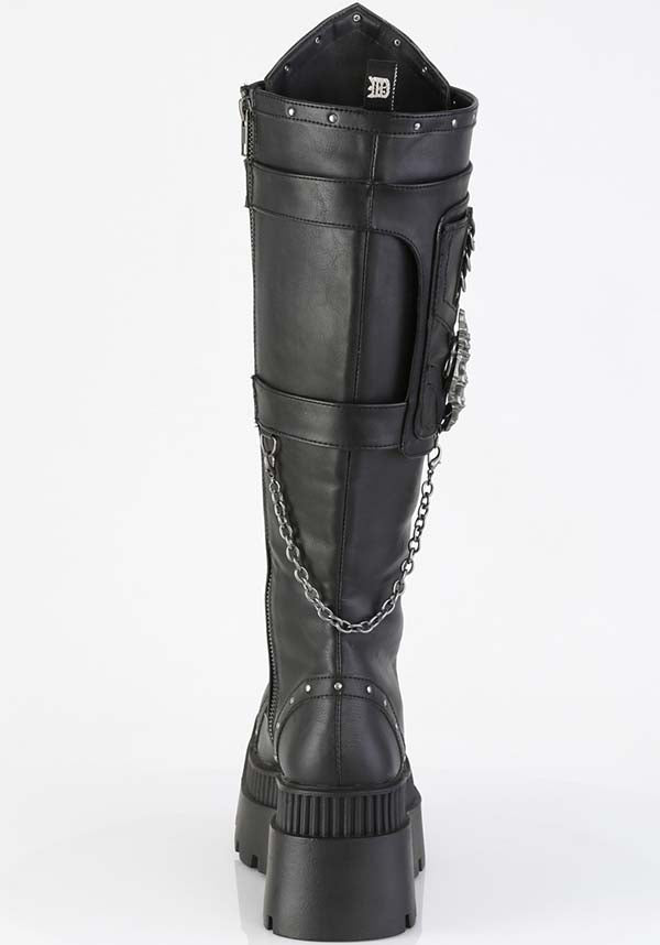 Wrath-205 [Black] | PLATFORM BOOTS [PREORDER]