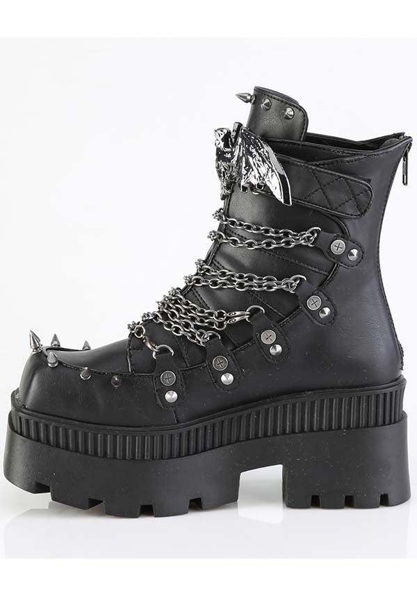 Wrath-55 [Black] | PLATFORM BOOTS [PREORDER]