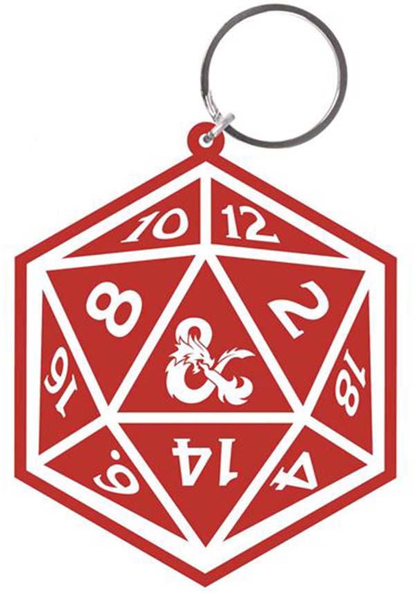 Dungeons &amp; Dragons: Dice | PVC KEYCHAIN