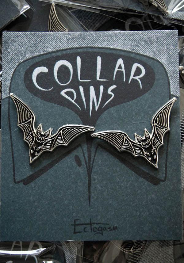 Bat Collar | PIN SET - Beserk - accessories, all, badge, bat, bats, clickfrenzy15-2023, collar, collar pin, discountapp, EC5179, enamel pin, fp, gift, gift idea, gift ideas, gifts, goth, gothic, gothic accessories, gothic gifts, ladies accessories, mar22, mens, mens accessories, mens gifts, pin, pins, pins and badges, R020322, repriced120623