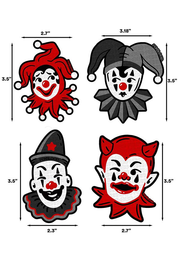 Clown Alley | STICKER SET [4pc]