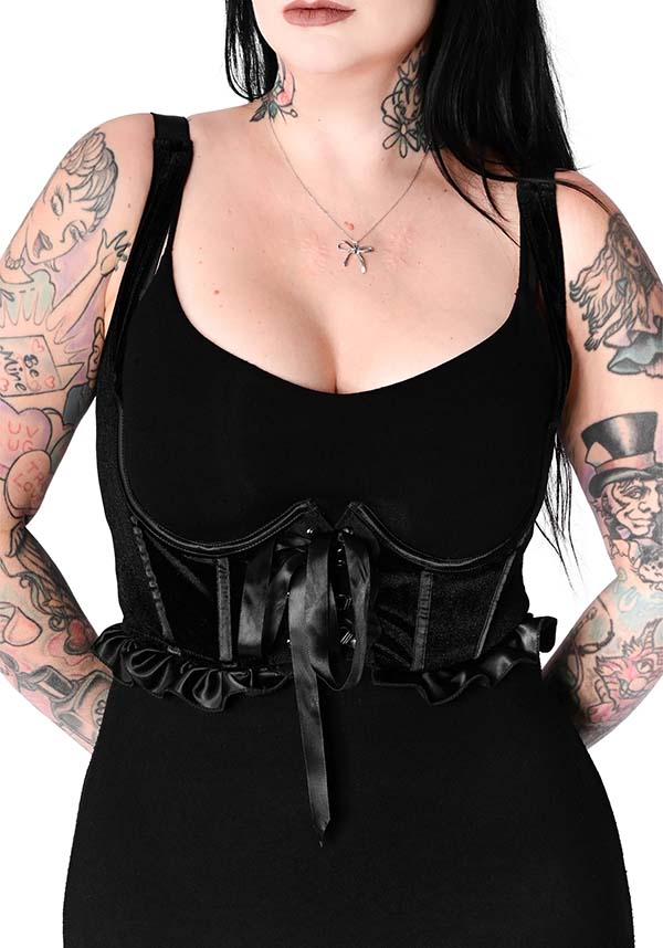 Eleanora Velvet | UNDERBUST CORSET