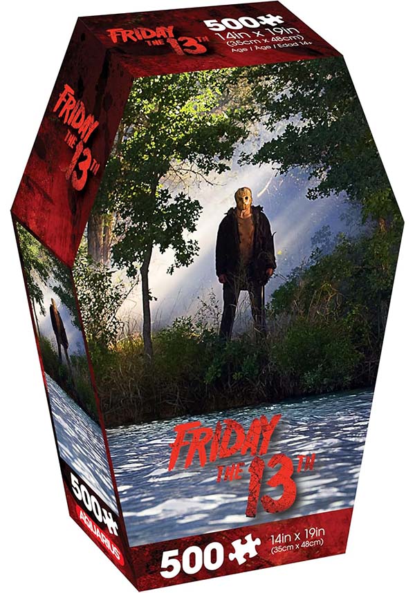 Friday The 13th Coﬃn Box | 500 Pc JIGSAW PUZZLE