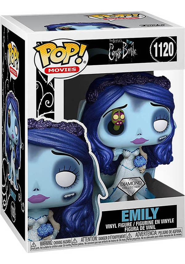 Corpse Bride - Emily With Worm Diamond Glitter Pop! Vinyl Us Exclusive 