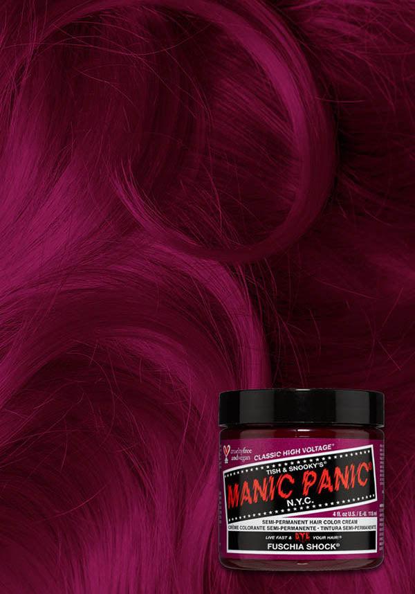 Fuschia Shock | CLASSIC COLOUR - Beserk - all, clickfrenzy15-2023, cosmetics, cpgstinc, dark purple, discountapp, dye, ebaymp, fp, goth, hair, hair colour, hair dye, hair purple, labelvegan, manic panic, manic panic hair, mermaid, purple, vegan