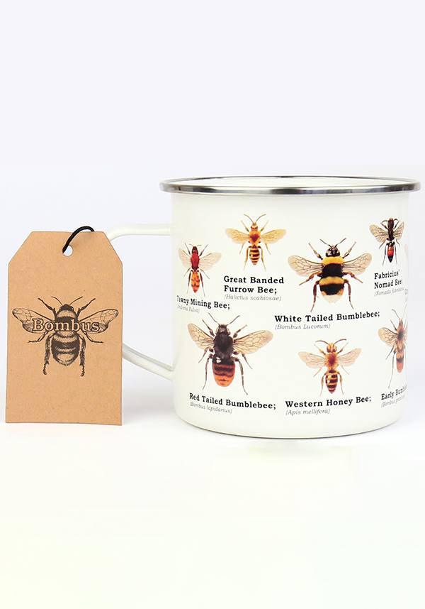 Bee | ENAMEL MUG - Beserk - all, bee, clickfrenzy15-2023, cpgstinc, discountapp, fp, gift, gift idea, gift ideas, gift republic, gifts, home, homeware, homewares, jan21, kitchen, mens gifts, mothersday, mug, williamvalentine, winter, winter homewares