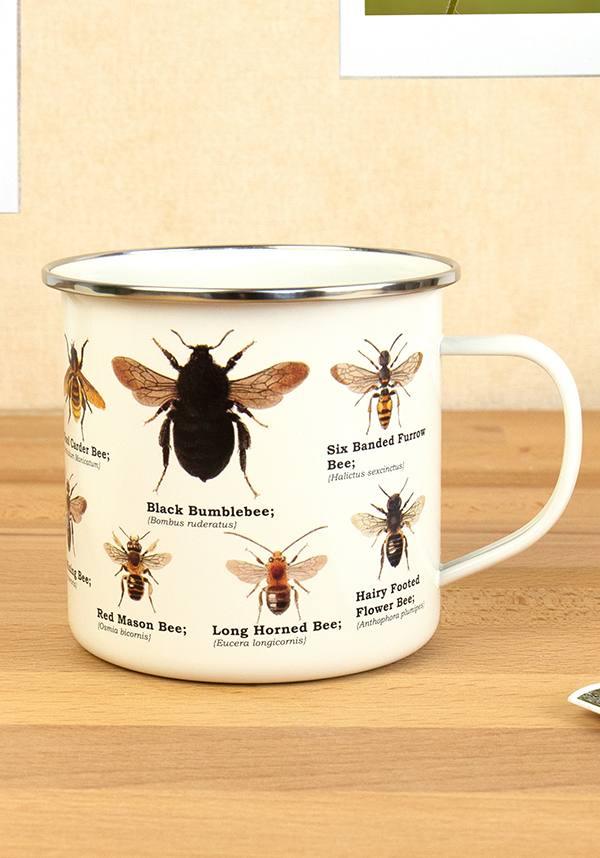 Bee | ENAMEL MUG - Beserk - all, bee, clickfrenzy15-2023, cpgstinc, discountapp, fp, gift, gift idea, gift ideas, gift republic, gifts, home, homeware, homewares, jan21, kitchen, mens gifts, mothersday, mug, williamvalentine, winter, winter homewares