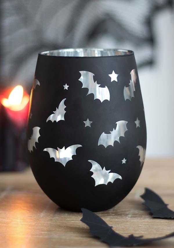 Bat | STEMLESS WINE GLASS - Beserk - all, bat, bats, black, cup, discountapp, ecohomewares, fp, gift, gift idea, gift ideas, gifts, glass, glasses, googleshopping, goth, goth homeware, goth homewares, gothic, gothic gifts, gothic homeware, gothic homewares, halloween, halloween decoration, halloween decorations, halloween homeware, halloween homewares, happy halloween, home, homeware, homewares, kitchen, labelnew, may23, R300523, SD669374, somethingdifferent, star, stars