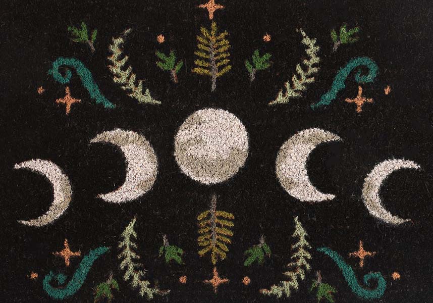 Dark Forest Moon Phase [Black] | DOORMAT