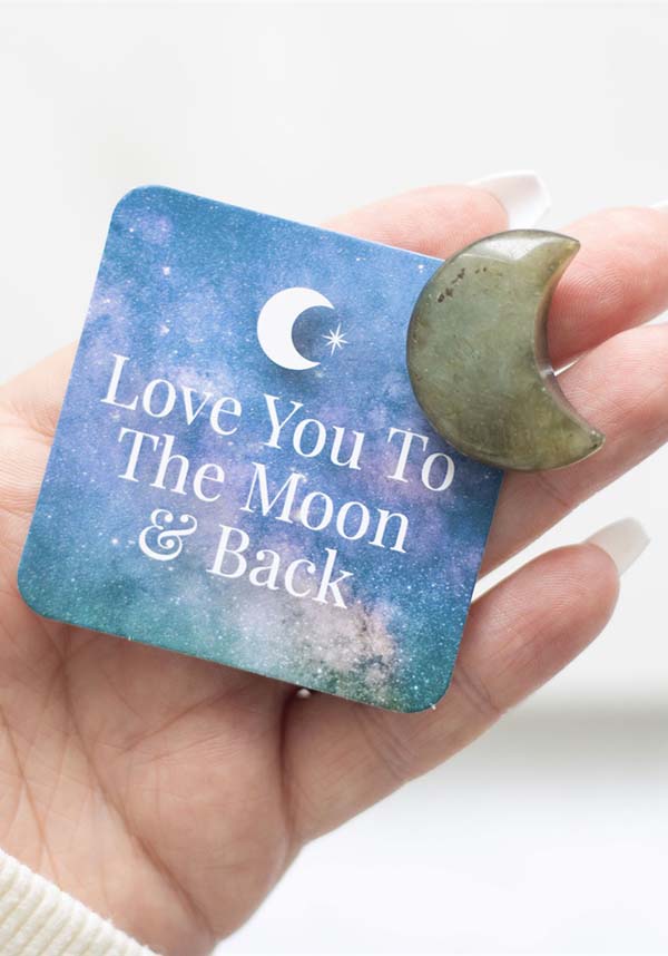 Love You to the Moon Labradorite | CRYSTAL MOON