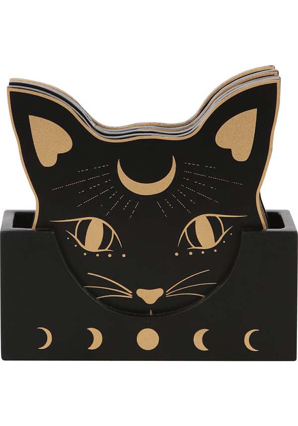 Mystic Mog Cat Face | COASTER SET