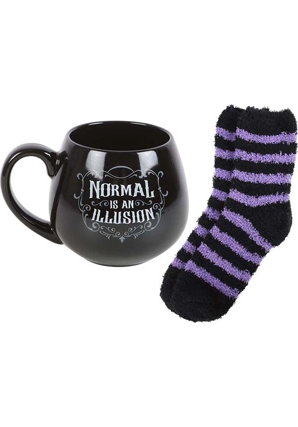 Normal is an Illusion Gothic | MUG AND SOCKS SET