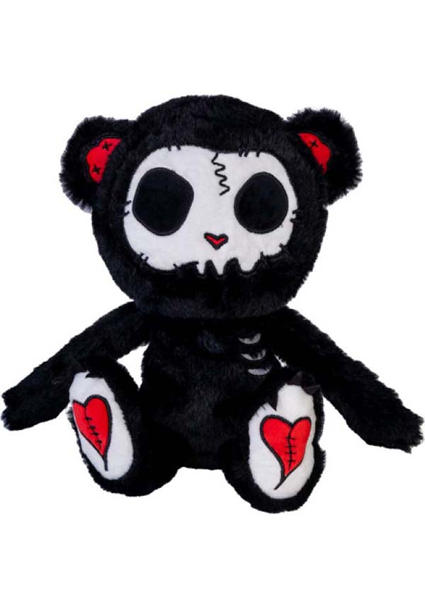 Grim the Stitch Bear [Black] | GOOLI PLUSH