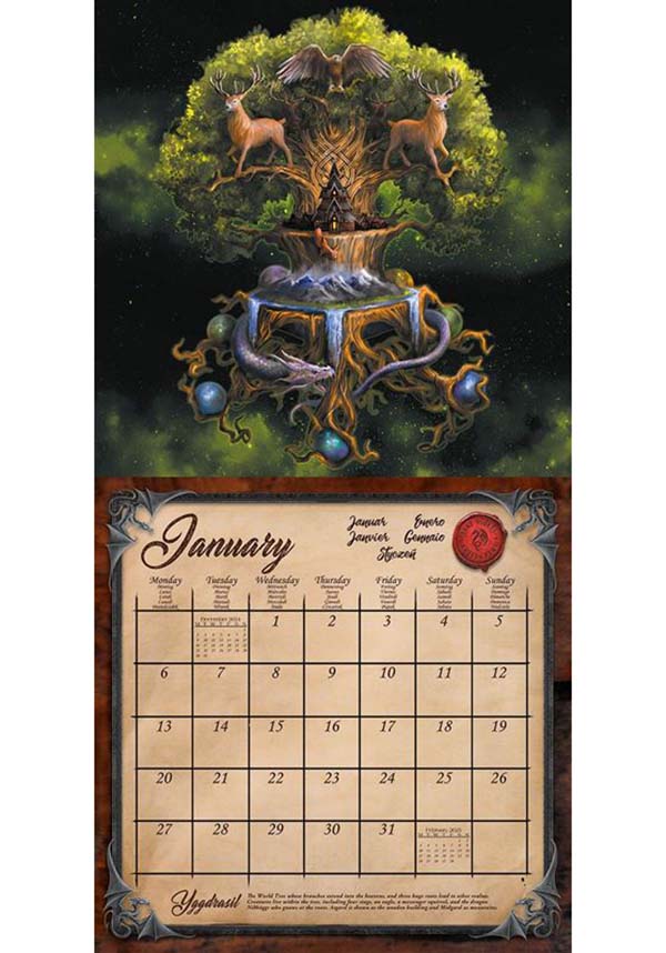 Home All Anne Stokes 2025 Square WALL CALENDAR