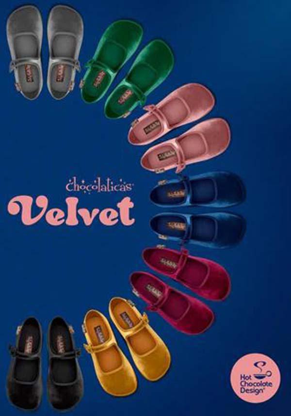 Velvet [Espresso Martini] | FLATS - Beserk - all, black, clickfrenzy15-2023, cpgstinc, discountapp, flats, flats [in stock], fp, googleshopping, HC64523, hot chocolate, in stock, instock, labelinstock, labelvegan, mary jane, mary janes, nov22, poppincandy, poppingcandy, R231122, shoe, shoes, vegan, velvet, velvet shoe