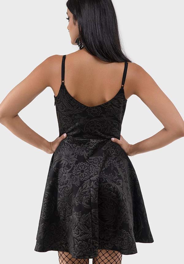 Magica [Black Lily] | SKATER DRESS