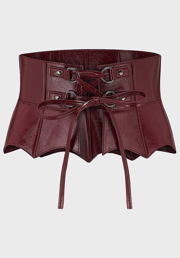 Wetland Bat Peplum [Red] | CORSET