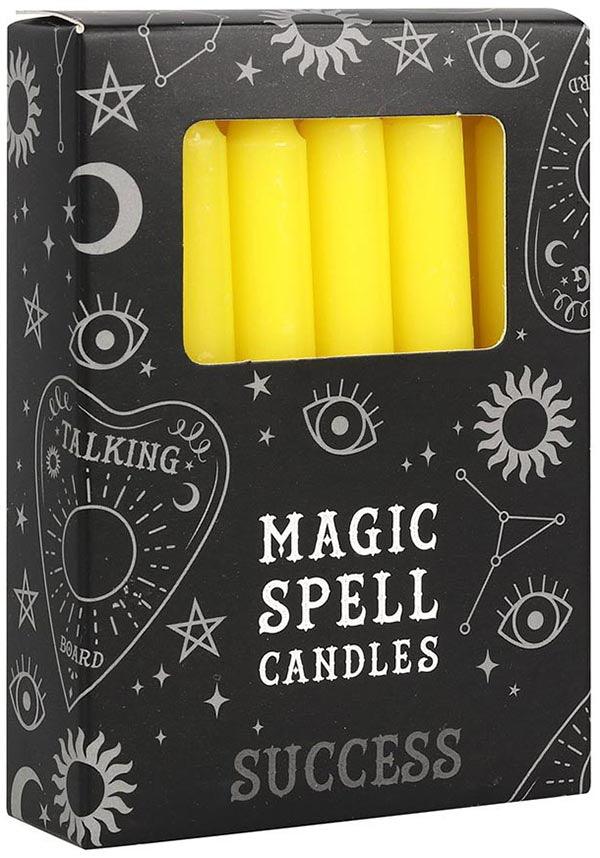 Yellow Success Spell | CANDLES [PACK OF 12]* - Beserk - all, candle, candles, clickfrenzy15-2023, discountapp, eofy2023, eofy2023wed21-20, gift, gift idea, gift ideas, gifts, gothic, gothic gifts, gothic homewares, home, homeware, homewares, labelvegan, lighting, magic, magical, may19, sale, somethingdifferent, spells, vegan, witchcraft, yellow