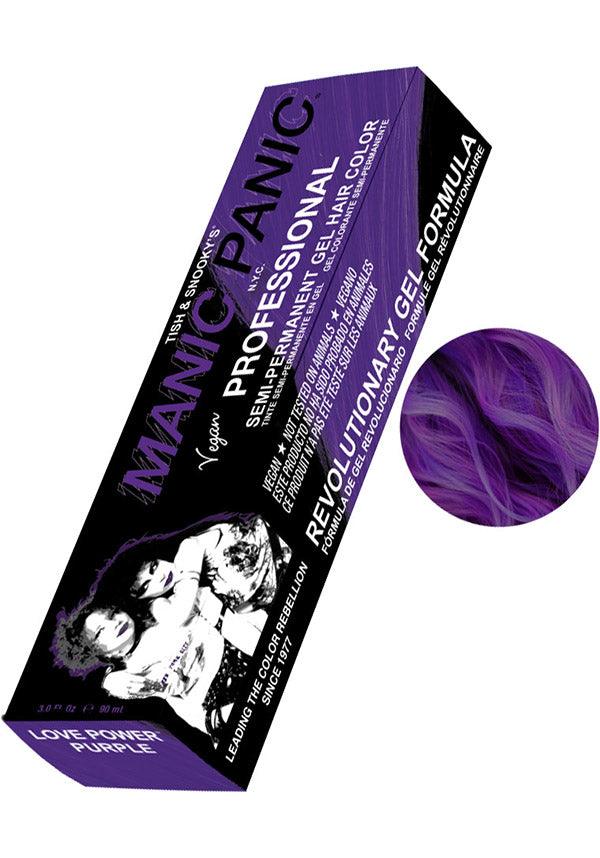 Love Power Purple Semi-Permanent | HAIR COLOUR - Beserk - all, apr19, clickfrenzy15-2023, cosmetics, cpgstinc, discountapp, dye, fp, goth, hair colour, hair dye, hair purple, labelvegan, manic panic, manic panic hair, mermaid, purple, vegan