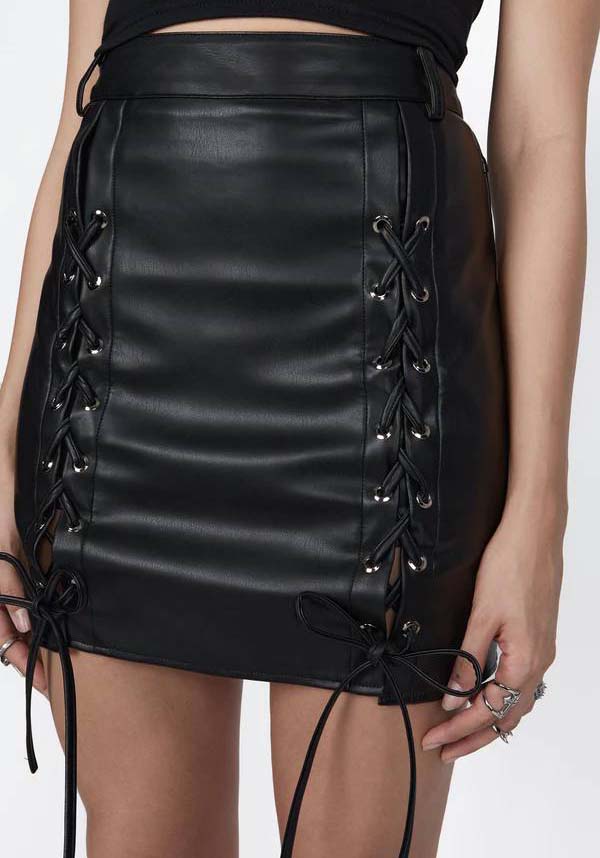 Pleather skirt outlet au