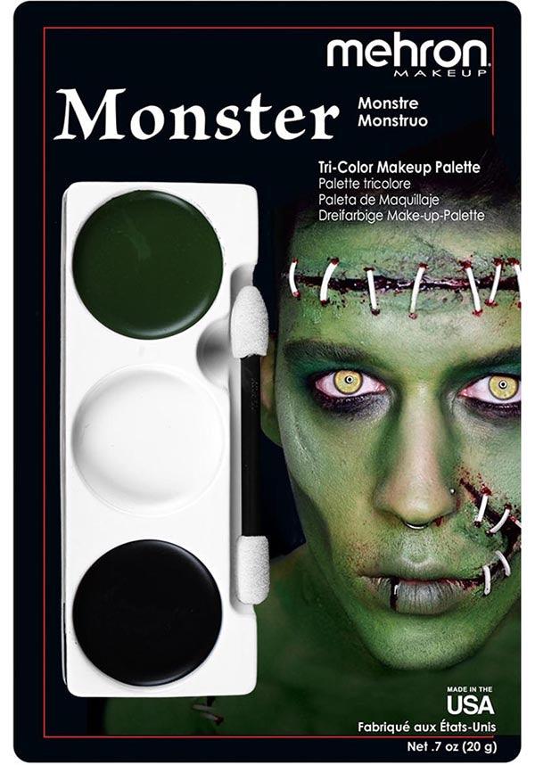 Monster | TRI-COLOUR CHARACTER MAKEUP PALETTE* - Beserk - all, body, clickfrenzy15-2023, cosmetics, cosplay, costume, cpgstinc, discountapp, face, face paint, feb23clearance-mehron20, frankenstein, googleshopping, goth, gothic, gothic cosmetics, halloween, halloween cosmetics, halloween costume, halloween makeup, make up, makeup, mehron makeup, mysterypack2023, oct22, palette, R111022, sale, special effects, special effects makeup, special fx makeup, spfx, tomfoolery, TOMH22012