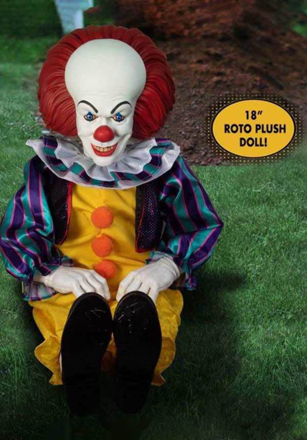 It 1990: Pennywise 18&quot; Roto | PLUSH - Beserk - all, christmas gift, christmas gifts, classic horror, clickfrenzy15-2023, collect, collectable, collectables, cpgstinc, discountapp, fp, gift, gift idea, gift ideas, gifts, googleshopping, halloween collectables, horror, horror movie, IKO425540, ikoncollectables, it, it horror, nov22, penny wise, pennywise, pennywise horror, plush, pop culture, pop culture collectable, pop culture collectables, pop culture homewares, popculture, R031122, RS