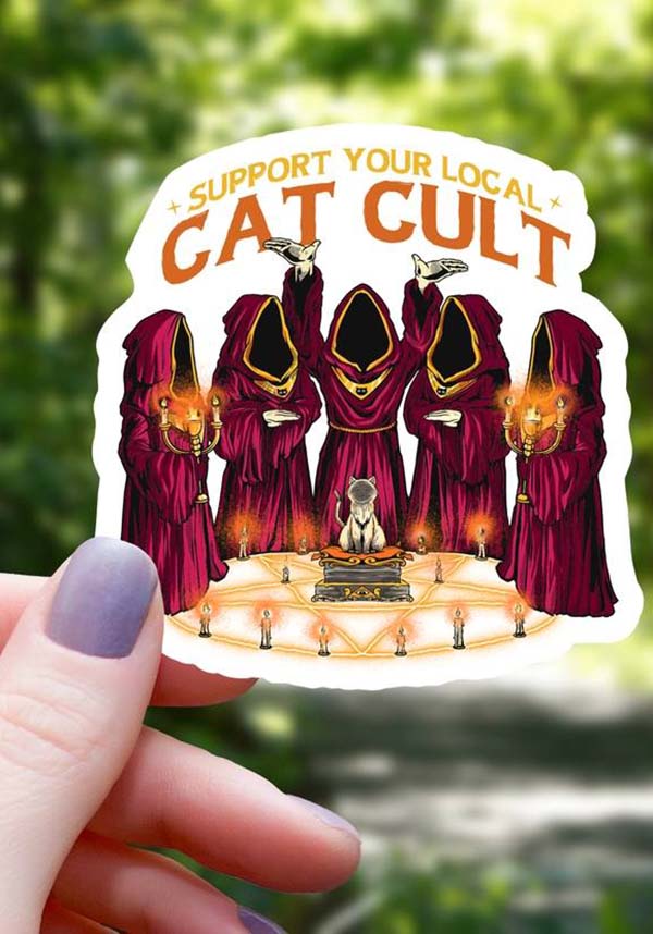 Support Your Local Cat Cult | STICKER