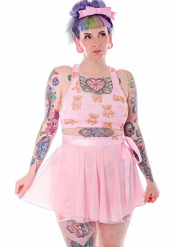 Ballet Bears | BIKER SHORTS &amp; WRAP SKIRT SET