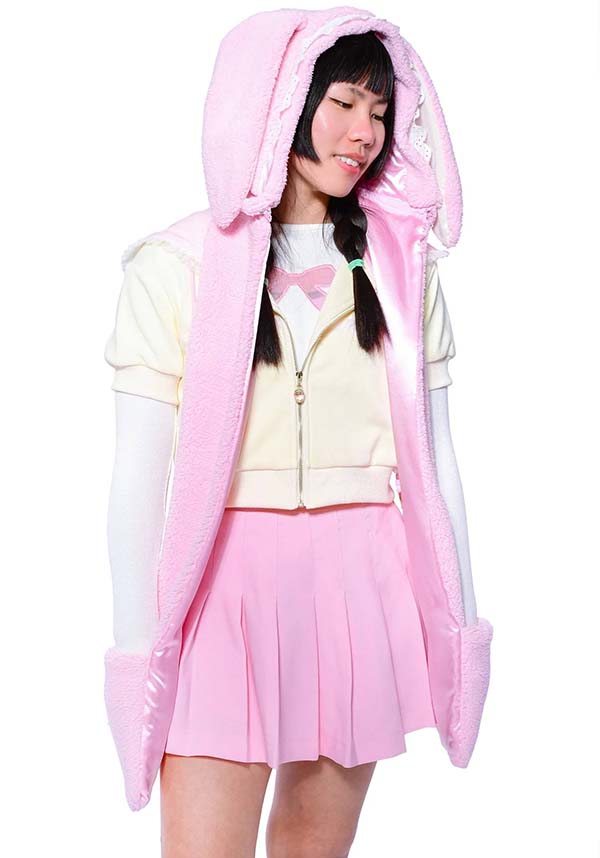 Bunny Pink 2-Way | HOODED SCARF