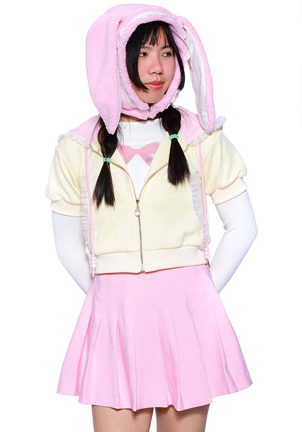 Bunny Pink 2-Way | HOODED SCARF