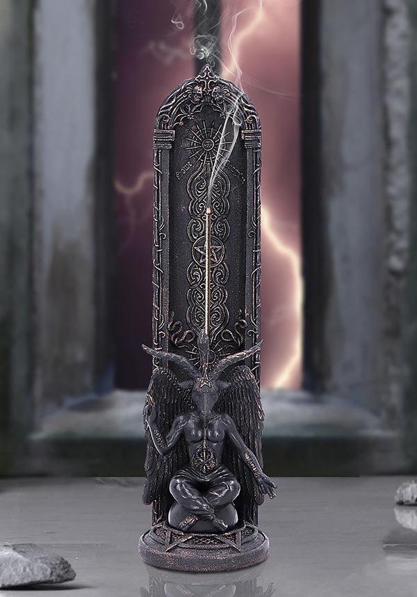 Baphomet's Essence | INCENSE BURNER - Beserk - all, baphomet, clickfrenzy15-2023, discountapp, fp, gift, gift idea, gift ideas, gifts, googleshopping, goth, goth homeware, goth homewares, gothic, gothic gifts, gothic homeware, gothic homewares, home, homeware, homewares, incense burner, incense holder, nemesis now, nov22, R091122, witchy