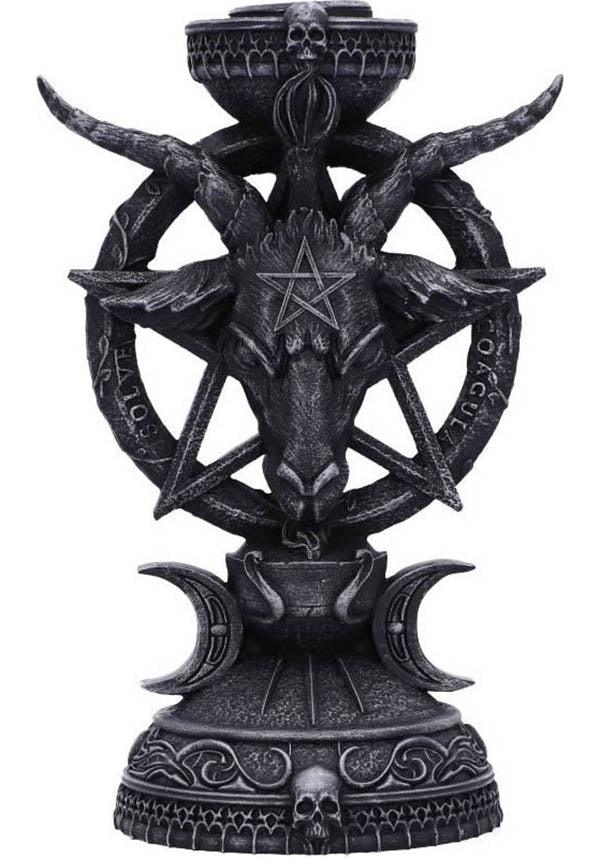 Light of Baphomet | CANDLE HOLDER` - Beserk - all, baphomet, black, candle, candle holder, candles, clickfrenzy15-2023, discountapp, fp, gift, gift idea, gift ideas, gifts, goth, goth homeware, goth homewares, gothic, gothic gifts, gothic homeware, gothic homewares, home, homeware, homewares, may22, NNSH018590, R220522