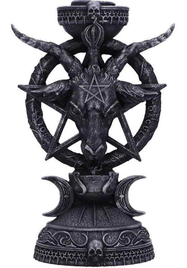 Light of Baphomet | CANDLE HOLDER` - Beserk - all, baphomet, black, candle, candle holder, candles, clickfrenzy15-2023, discountapp, fp, gift, gift idea, gift ideas, gifts, goth, goth homeware, goth homewares, gothic, gothic gifts, gothic homeware, gothic homewares, home, homeware, homewares, may22, NNSH018590, R220522