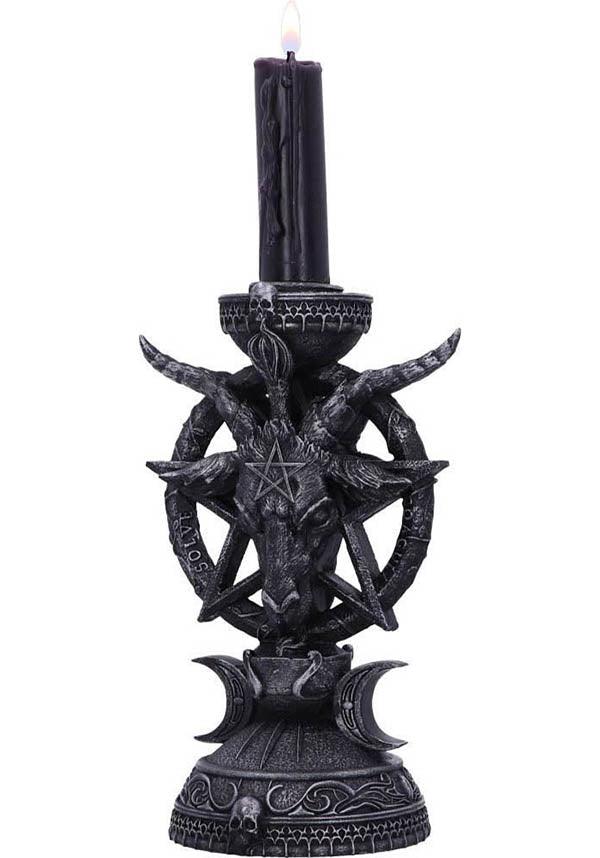 Light of Baphomet | CANDLE HOLDER` - Beserk - all, baphomet, black, candle, candle holder, candles, clickfrenzy15-2023, discountapp, fp, gift, gift idea, gift ideas, gifts, goth, goth homeware, goth homewares, gothic, gothic gifts, gothic homeware, gothic homewares, home, homeware, homewares, may22, NNSH018590, R220522