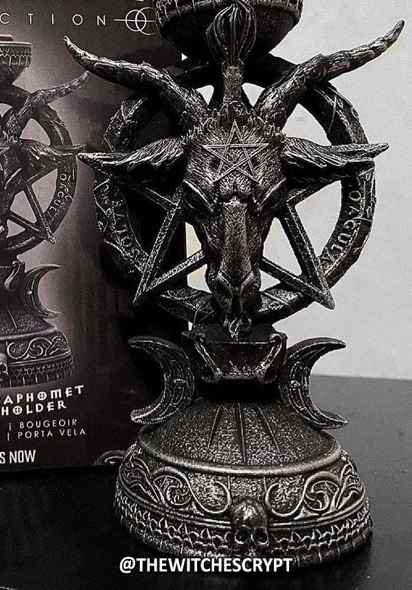 Light of Baphomet | CANDLE HOLDER` - Beserk - all, baphomet, black, candle, candle holder, candles, clickfrenzy15-2023, discountapp, fp, gift, gift idea, gift ideas, gifts, goth, goth homeware, goth homewares, gothic, gothic gifts, gothic homeware, gothic homewares, home, homeware, homewares, may22, NNSH018590, R220522