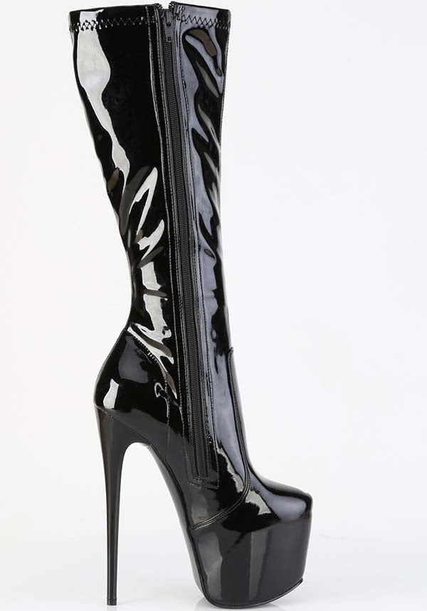 JUBILANT-2000 [Black Patent] | PLATFORM BOOTS [PREORDER]