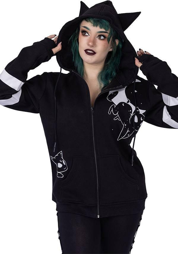 Moon Cats | HOODIE^ - Beserk - all, all clothing, all ladies clothing, aug22, backorder, black, black cat, cat, cat ears, cats, clickfrenzy15-2023, clothing, discountapp, fp, hood, hooded, hooded jumper, hoodie, hoodies, hoody, INNO28375, innocentclothing, jackets and jumpers, jumper, jumpers and jackets, labelpending, ladies clothing, ladies outerwear, outerwear, pending, r040822, winter, winter clothing, winter wear, womens hoodie