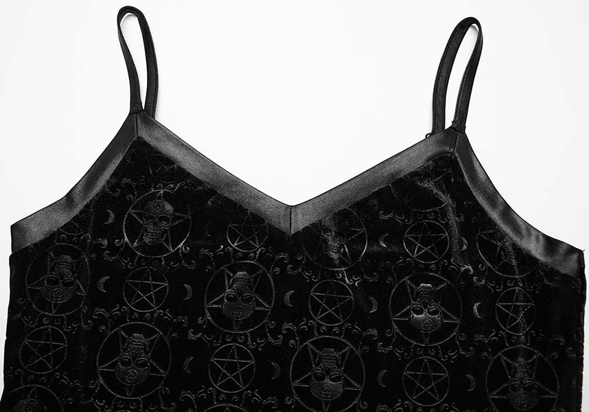 Goth Pentacle Velvet | CAMISOLE TOP [PLUS SIZE]