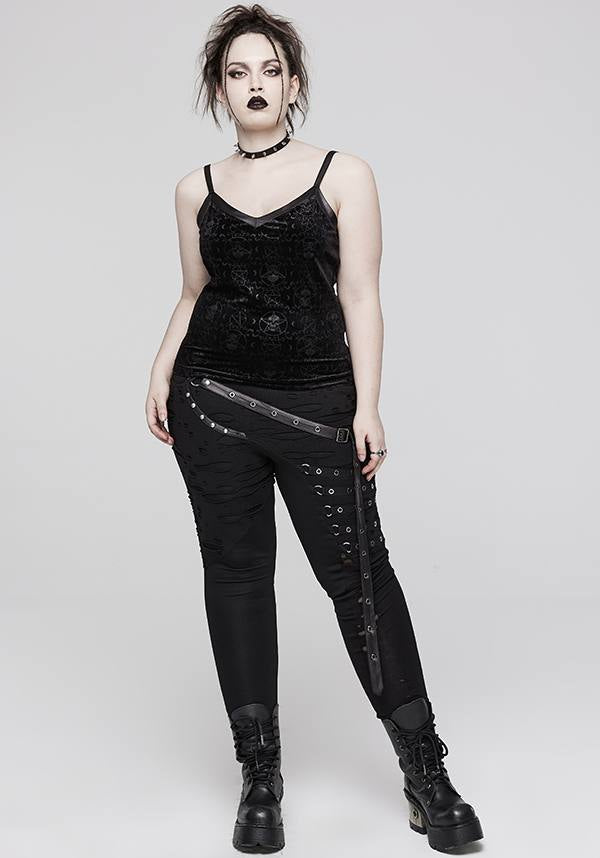 Goth Pentacle Velvet | CAMISOLE TOP [PLUS SIZE]