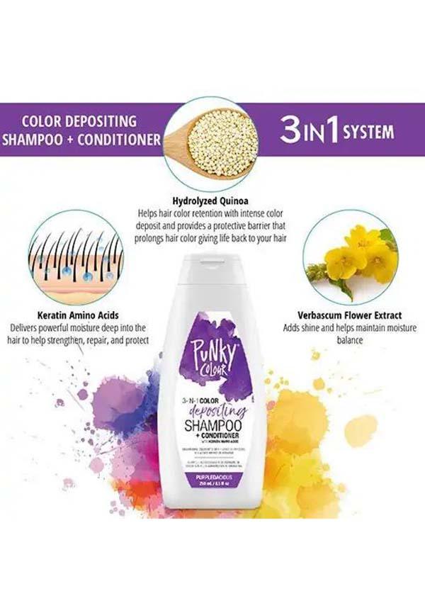 3 In 1 Color Depositing Shampoo & Conditioner by Punky Colour, Color  Protection Shampoo