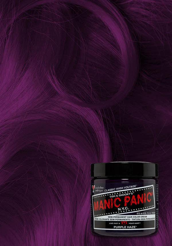 Purple Haze | CLASSIC COLOUR - Beserk - all, clickfrenzy15-2023, cosmetics, cpgstinc, discountapp, dye, ebaymp, fp, hair colour, hair dye, hair purple, labelvegan, manic panic, manic panic hair, mermaid, purple, rainbow, vegan