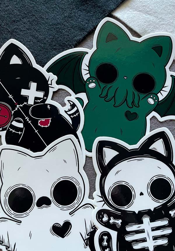 Trick | STICKER - Beserk - all, black cat, cat, cats, creepy, cute, discountapp, fp, ghost, googleshopping, goth, goth homeware, goth homewares, gothic, gothic homeware, gothic homewares, jun23, labelnew, pumpkin art, PV021, pvmpkin art, R060623, spooky, sticker, stickers