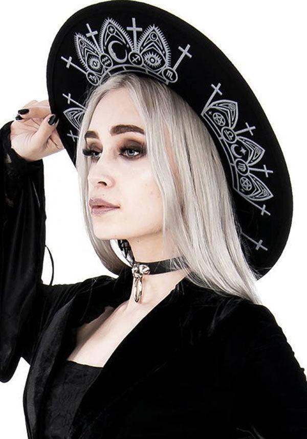 Fortune Teller | HAT - Beserk - accessories, all, apr20, black, brim, clickfrenzy15-2023, discountapp, fp, goth, goth summer, gothic, gothic accessories, halloween, hat, hats, hats and hair, ladies, ladies accessories, restyle, summer, summer goth, summer hats