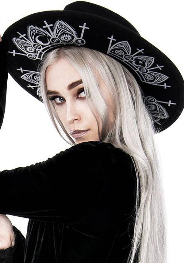 Fortune Teller | HAT - Beserk - accessories, all, apr20, black, brim, clickfrenzy15-2023, discountapp, fp, goth, goth summer, gothic, gothic accessories, halloween, hat, hats, hats and hair, ladies, ladies accessories, restyle, summer, summer goth, summer hats