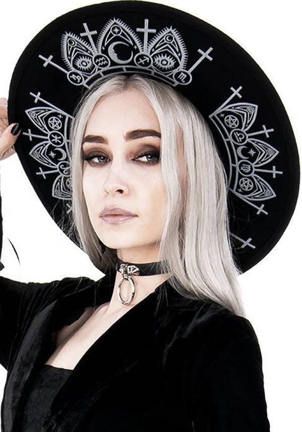 Fortune Teller | HAT - Beserk - accessories, all, apr20, black, brim, clickfrenzy15-2023, discountapp, fp, goth, goth summer, gothic, gothic accessories, halloween, hat, hats, hats and hair, ladies, ladies accessories, restyle, summer, summer goth, summer hats