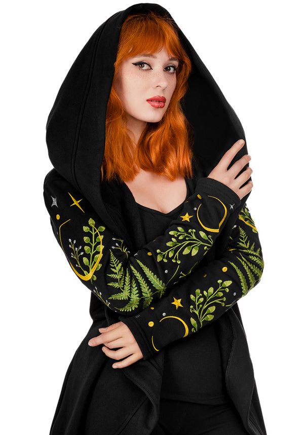 Restyle - Herbal Fern Long Hoodie - Buy Online Australia