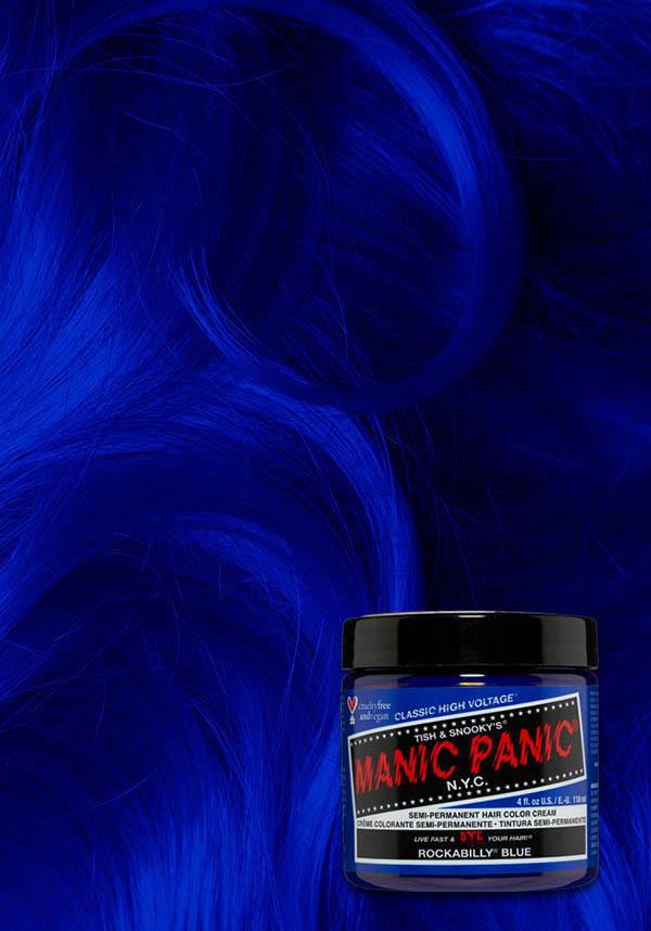 Rockabilly Blue | CLASSIC COLOUR - Beserk - all, blue, clickfrenzy15-2023, cosmetics, cpgstinc, discountapp, dye, ebaymp, fp, hair, hair blue, hair colour, hair dye, labelvegan, manic panic, manic panic hair, vegan