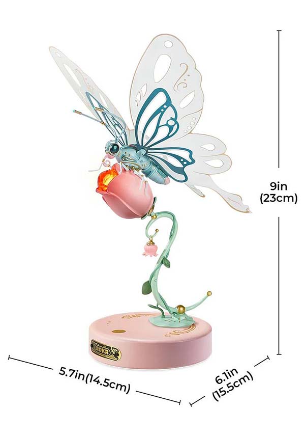 Butterfly Pink Flower | 3D PUZZLE