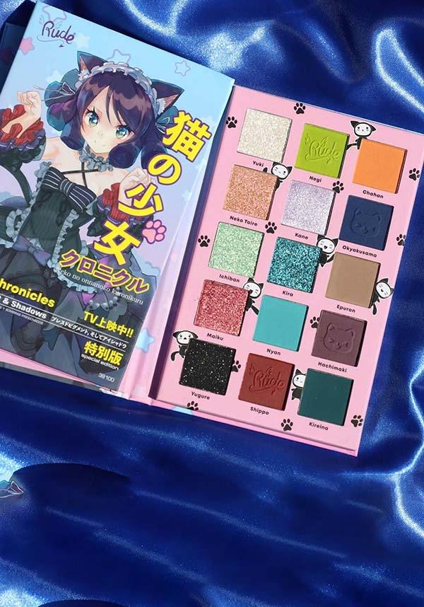 Rude Cosmetics Cat Girl Chronicles 15 Pressed Pigments and Shadows Neko  Chan